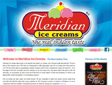 Tablet Screenshot of meridianicecreams.com